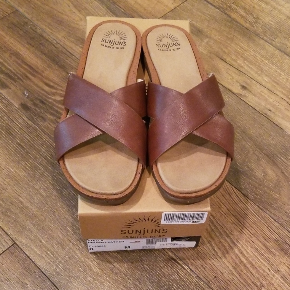 Stella Brown Leather Crossband Sunjuns